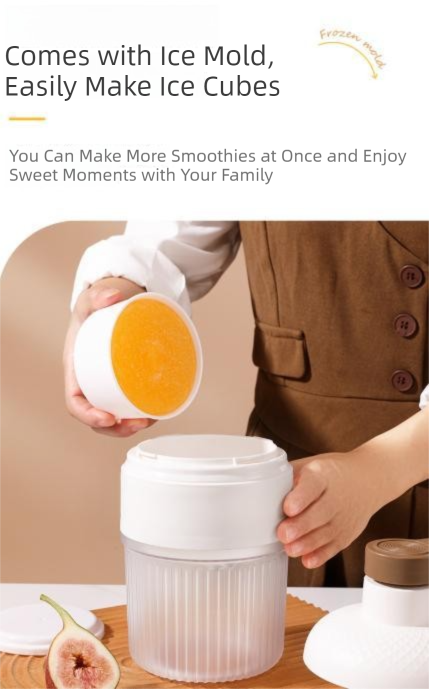 Manual Ice Shaver Machine Portable Hand-Crank Snow Cone Maker for Home Use with 2 Ice Cube Molds - Image 3