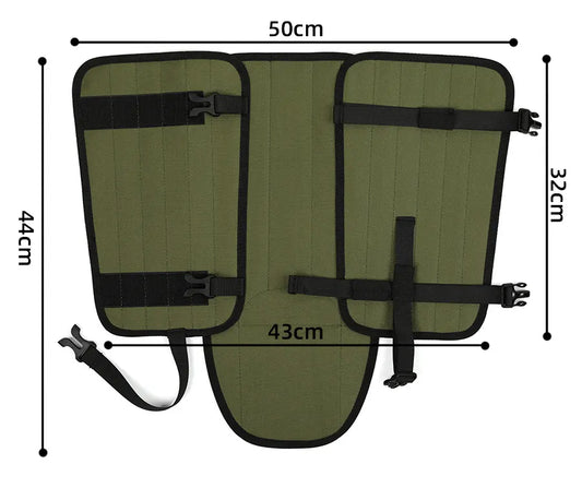 Green Outdoor Waterproof Leg Gaiters - Anti-Snake Bite & Scratch Protection Boot Covers - Breathable Nylon Oxford Leg Guards for Hiking Camping - Image 7