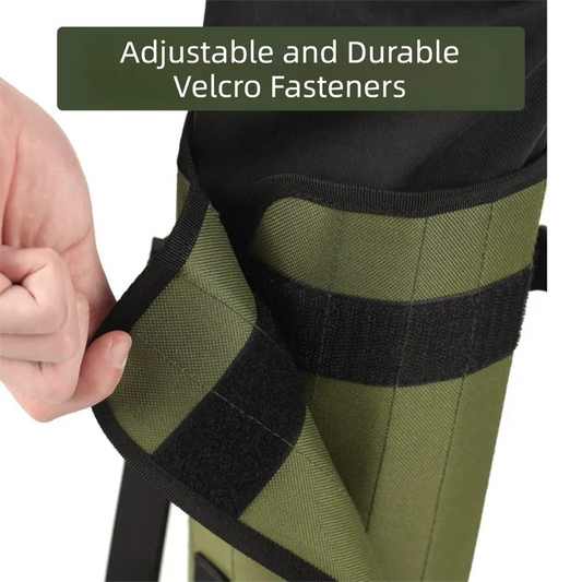 Khaki Outdoor Waterproof Leg Gaiters - Anti-Snake Bite & Scratch Protection Boot Covers - Breathable Nylon Oxford Leg Guards for Hiking Camping - Image 5