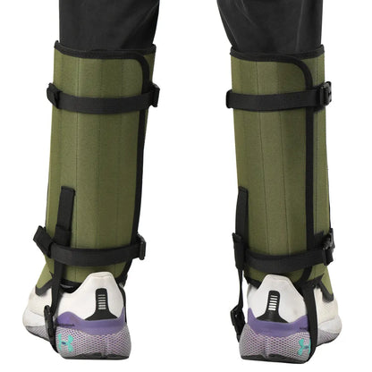 Camouflage khaki Outdoor Waterproof Leg Gaiters - Anti-Snake Bite & Scratch Protection Boot Covers - Breathable Nylon Oxford Leg Guards for Hiking Camping - Image 3
