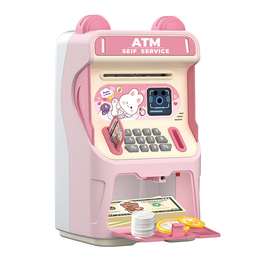 Pink Kids Electronic ATM Piggy Bank - Password Safe Box with Auto Scroll & Music - Educational Saving Toy - Image 5