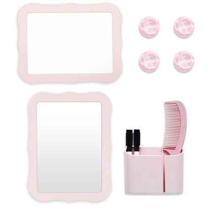 10-Piece Pink Magnetic Locker Organiser Set - Mirror, Whiteboard, Storage Box & Accessories - Back to School Kit - Image 2