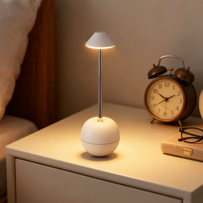 Red Creative Tumbler LED Night Light - Rechargeable RGB Desk Lamp with Remote Control - Height Adjustable, Brightness Adjustable, Bedside Ambient Light - Image 6
