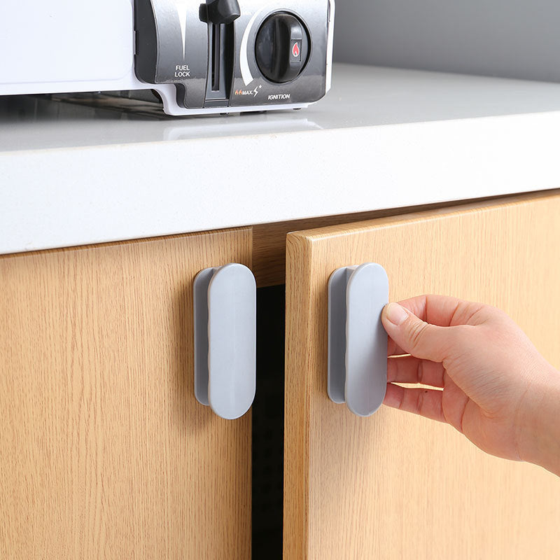 White 10-Pack No-Drill Window Handle Cabinet Pulls - Adhesive Mounting for Easy Installation - Image 3
