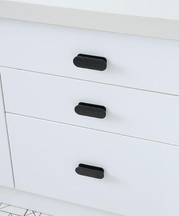 Black 10-Pack No-Drill Window Handle Cabinet Pulls - Adhesive Mounting for Easy Installation - Image 2