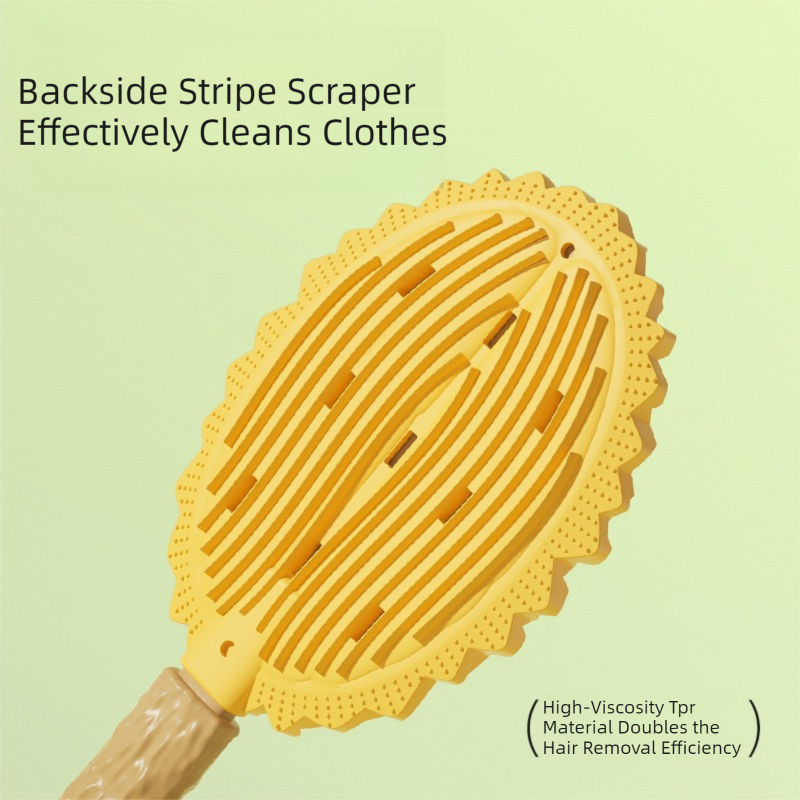 Yellow Pet Durian Massage Comb 2-Pack - Cat Deshedding Brush with Dual-Sided TPR Design for Soft Skin and Fur Cleaning - Image 4