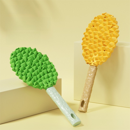Yellow Pet Durian Massage Comb 2-Pack - Cat Deshedding Brush with Dual-Sided TPR Design for Soft Skin and Fur Cleaning - Image 6