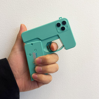2 Pcs Blue Mini Foldable Phone Water Gun - Portable Dual-Nozzle Spray Toy for Summer Fun and Stress Relief - Image 6