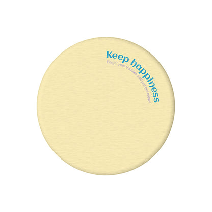 2 Pcs Yellow Quick-Dry Natural Diatom Mud Coaster - Absorbent Bathroom Sink Mat for Kitchen and Washroom Use