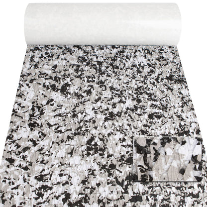 Snow Camouflage EVA Boat Deck Mat - Non-Slip, Waterproof Flooring for Yacht, Boat, and Outdoor Use(2400x300x5mm)