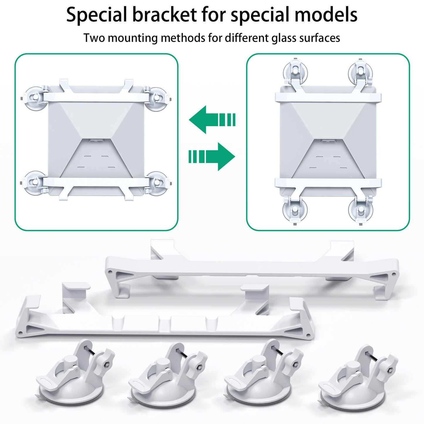 White Star Mini Car Suction Mount Bracket - Universal Glass Mount for Roof, Skylight, and Vehicle Windows - Image 4
