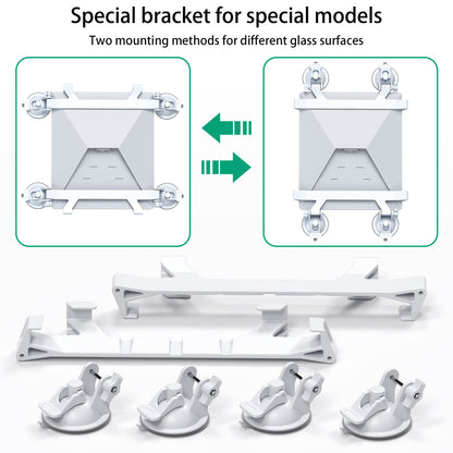 White Star Mini Car Suction Mount Bracket - Universal Glass Mount for Roof, Skylight, and Vehicle Windows - Image 4