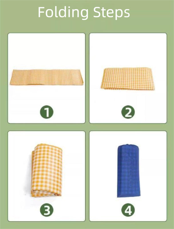 Yellow Lightweight Thickened Picnic Mat – Waterproof Outdoor Camping Ground Sheet for Hiking, Parks and Picnics(1.5*2M） - Image 4