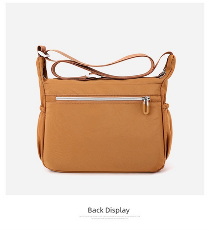 Grey Multi-Pocket Lightweight Nylon Crossbody Bag – Stylish, Functional, and Spacious Shoulder Bag for Women - Image 6