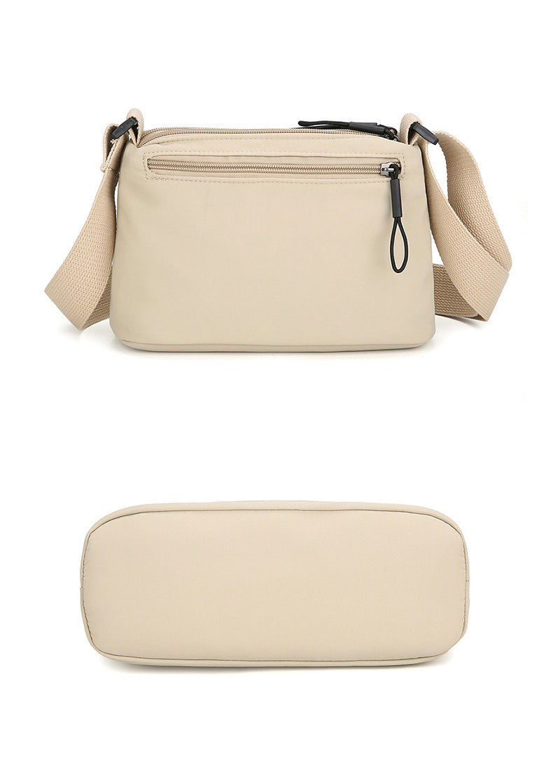 Green Lightweight Multi-Layer Crossbody Bag for Women – Compact, Water-Resistant Nylon Shoulder Bag with Adjustable Strap - Image 7
