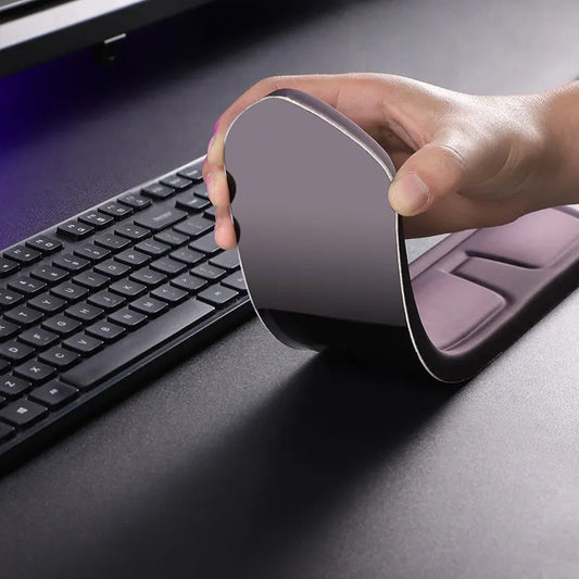 Purple and Green Comfortable Memory Foam Wrist Rest Set – Ergonomic Mouse Pad & Keyboard Hand Support for Office and Home Use - Image 5