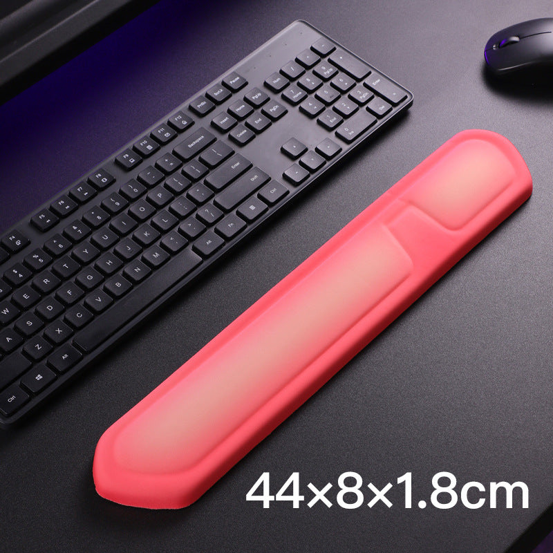 Red and Grey Comfortable Memory Foam Wrist Rest Set – Ergonomic Mouse Pad & Keyboard Hand Support for Office and Home Use - Image 2