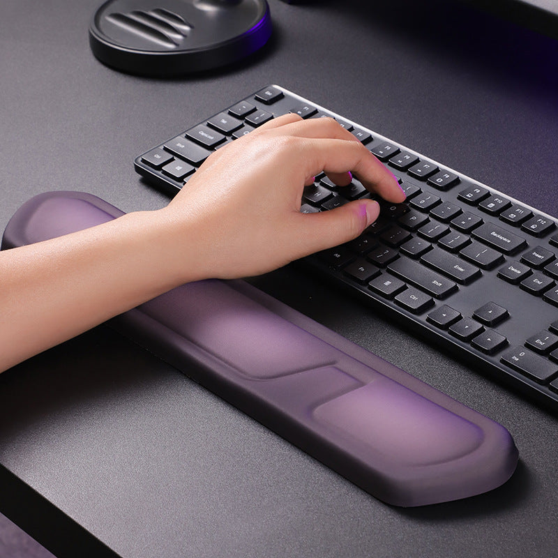 Green and White Comfortable Memory Foam Wrist Rest Set – Ergonomic Mouse Pad & Keyboard Hand Support for Office and Home Use - Image 4