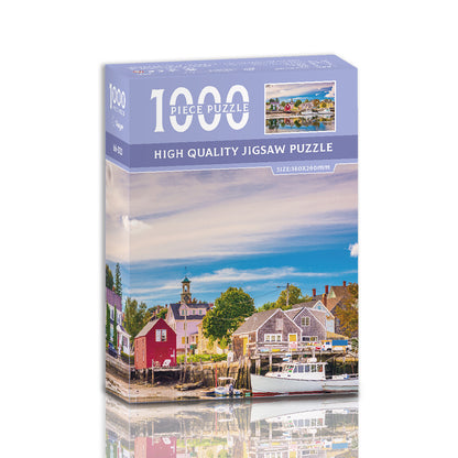 Fishermen's Home 1000-Piece Jigsaw Puzzle – High-Quality Artistic Puzzle for Adults, Stress Relief & Mental Exercise（66-033）