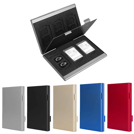 Gold High-Quality Aluminum SD & TF Card Case – Premium Storage Solution for Memory Cards(Memory card not included) - Image 2