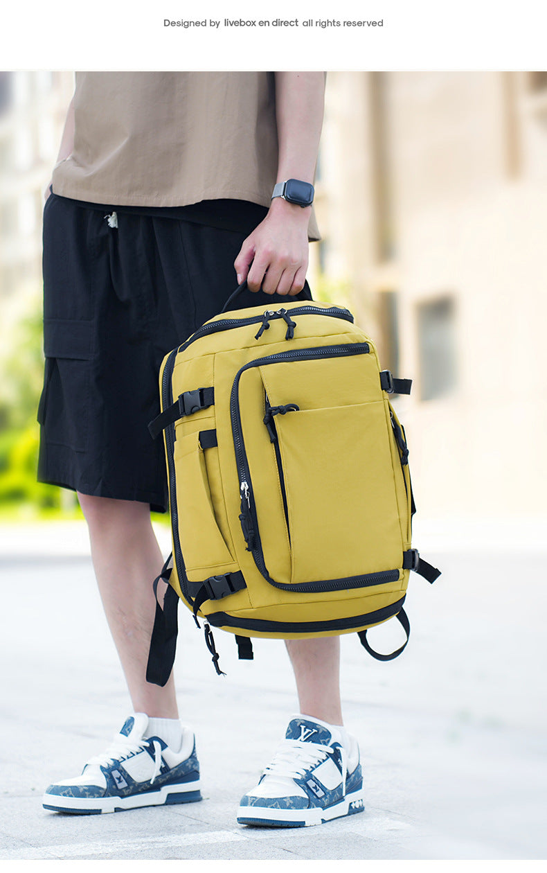 Orange Stylish & Spacious Backpack – Lightweight, Expandable Travel & Daily Use Rucksack (31×20×43cm) - Image 8