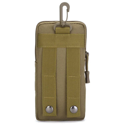 Black Multi-Functional Outdoor Water Bottle & Phone Pouch – Tactical Zippered Waist Pack for Travel, Hiking, and Daily Use  - Image 4