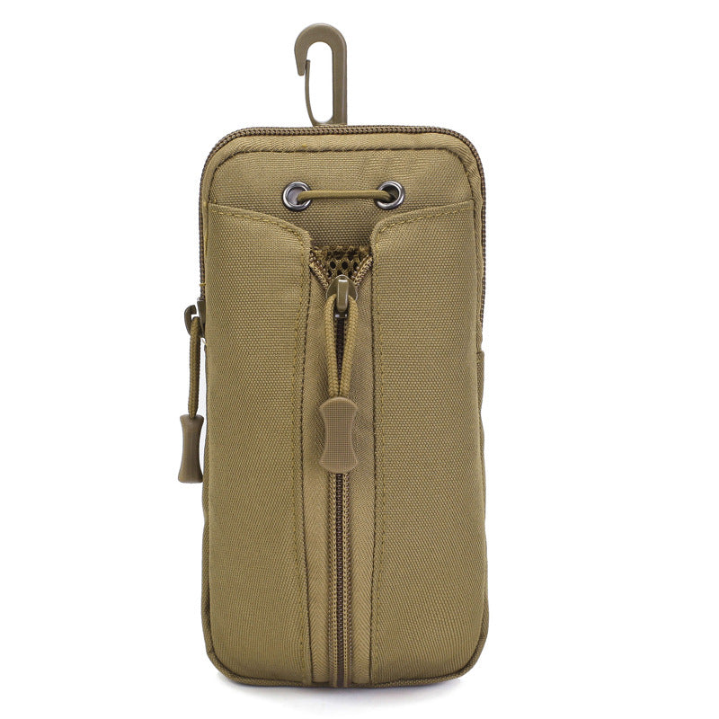 Green Multi-Functional Outdoor Water Bottle & Phone Pouch – Tactical Zippered Waist Pack for Travel, Hiking, and Daily Use