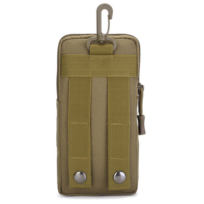 Dark Green camouflage Multi-Functional Outdoor Water Bottle & Phone Pouch – Tactical Zippered Waist Pack for Travel, Hiking, and Daily Use  - Image 4