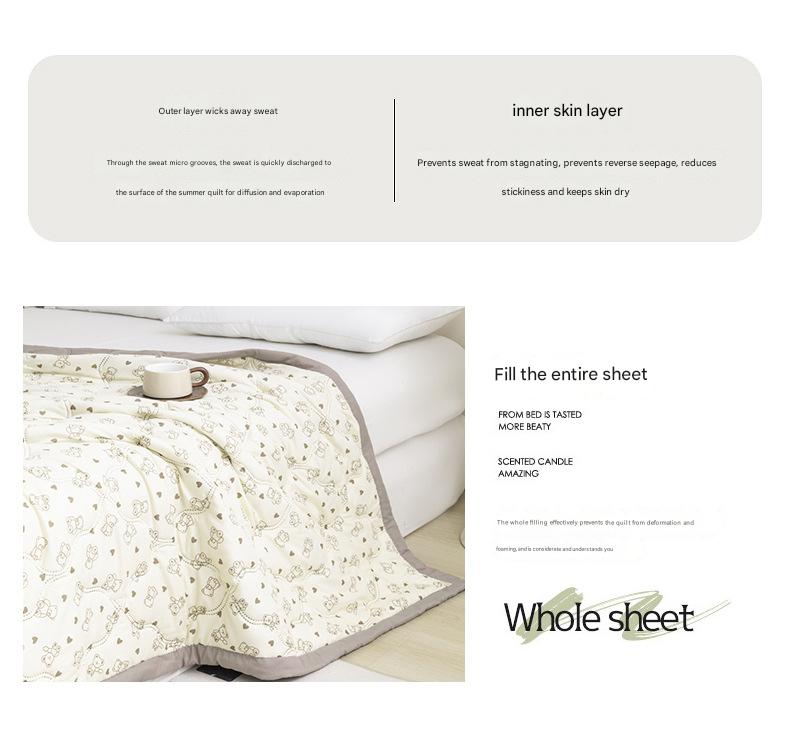 Lightweight Reversible Summer Quilt - Soft, Breathable & Machine Washable Comforter(150x200cm Bichon Frise) - Image 6