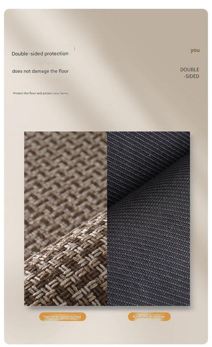 Absorbent & Dirt-Resistant Woven Kitchen Mat - Non-Slip Runner Rug for Home(Style Woven Gray) - Image 2