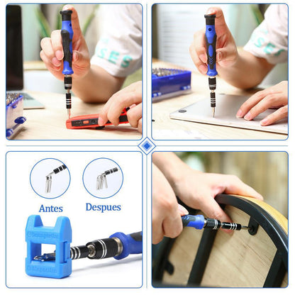 Professional 142-in-1 Precision Screwdriver Repair Tool Kit in Portable Oxford Bag(blue) - Image 4