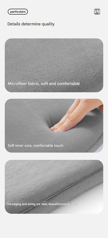 Memory Foam Student Seat Cushion - Pressure Relief, Non-Slip with Adjustable Straps for Healthy Posture(Rocket Pink 36x34cm) - Image 7