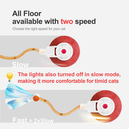 Red Interactive Smart Electric Cat Toy Ball - Automatic Irregular Rolling Teaser for Independent Play - Image 3