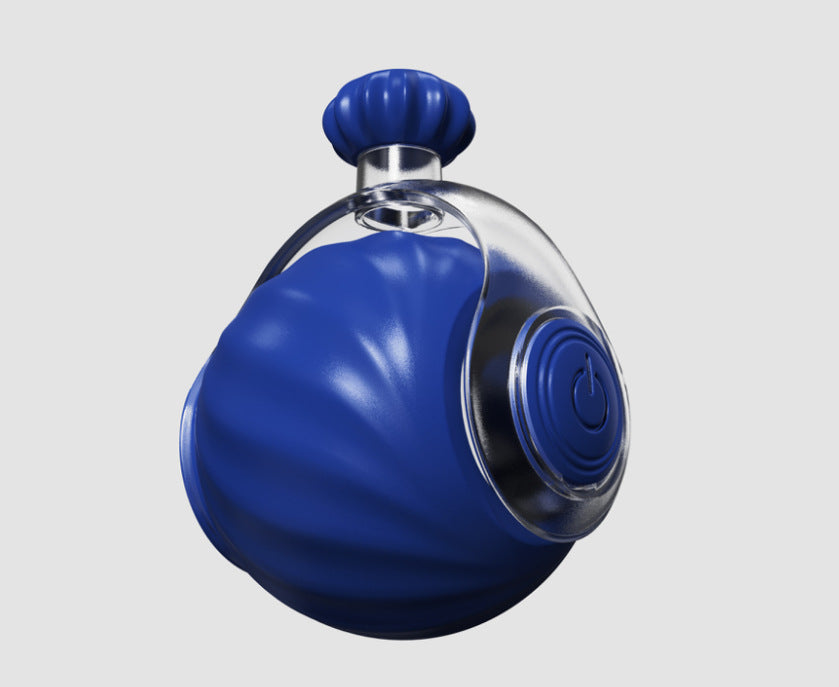 Blue Interactive Smart Electric Cat Toy Ball - Automatic Irregular Rolling Teaser for Independent Play