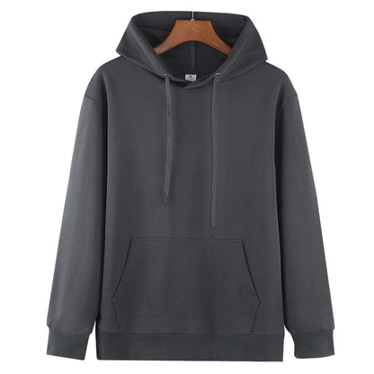 2XL Black Men's Classic Fleece Pullover Hoodie - Warm & Cozy Winter Essential