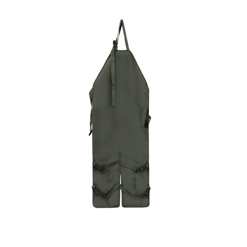 Brown Pocket Heavy-Duty Gardening Apron with Adjustable Straps and Multi-Pocket Design - Image 5