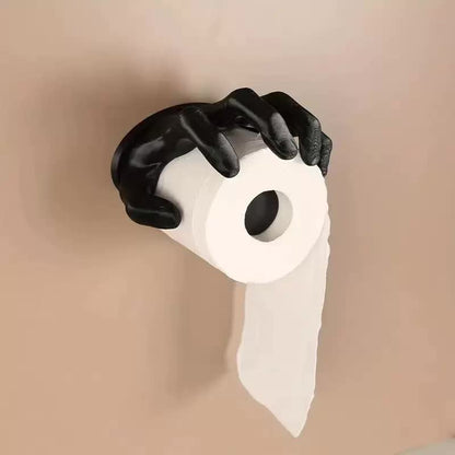 Creative Hand-Shaped Toilet Paper Holder - Unique Wall-Mounted Design - Image 2