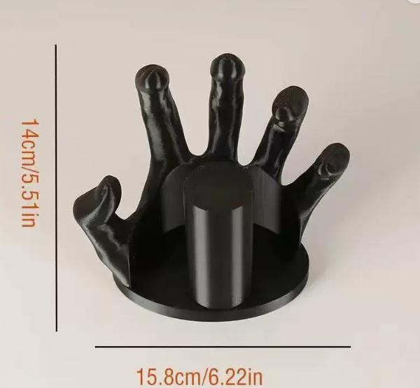 Creative Hand-Shaped Toilet Paper Holder - Unique Wall-Mounted Design - Image 3