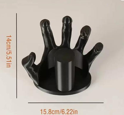 Creative Hand-Shaped Toilet Paper Holder - Unique Wall-Mounted Design - Image 3