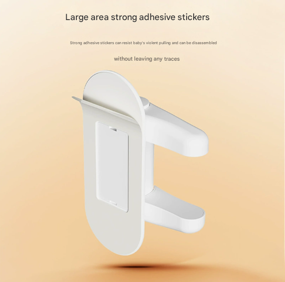 2-Pack White Child Safety Door Lever Lock - No-Drill Door Handle Lock for Home Security - Image 2