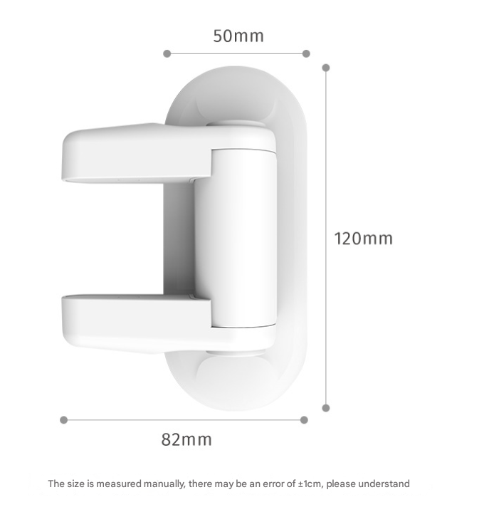 2-Pack White Child Safety Door Lever Lock - No-Drill Door Handle Lock for Home Security - Image 4
