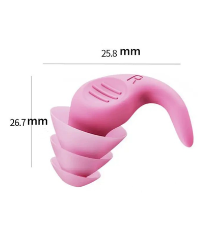 Black 5-Pair Set Ergonomic Silicone Earplugs - Waterproof for Swimming, Reusable for Noise Cancelling Sleep - Image 2