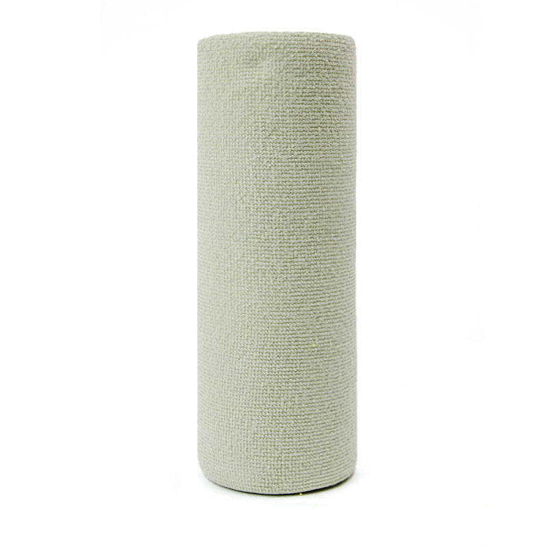 Green 4-Roll Pack, 80 Sheets Reusable Tear-Off Microfiber Cleaning Cloths - Non-Stick Oil & Absorbent Kitchen Wipes