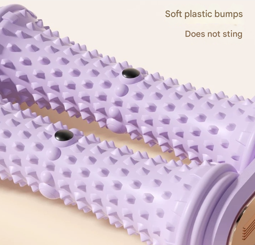 Purple Dual Foot Massager Roller - Therapeutic Deep Tissue Tool for Plantar Fasciitis, Arch Pain Relief & Muscle Relaxation - Image 3