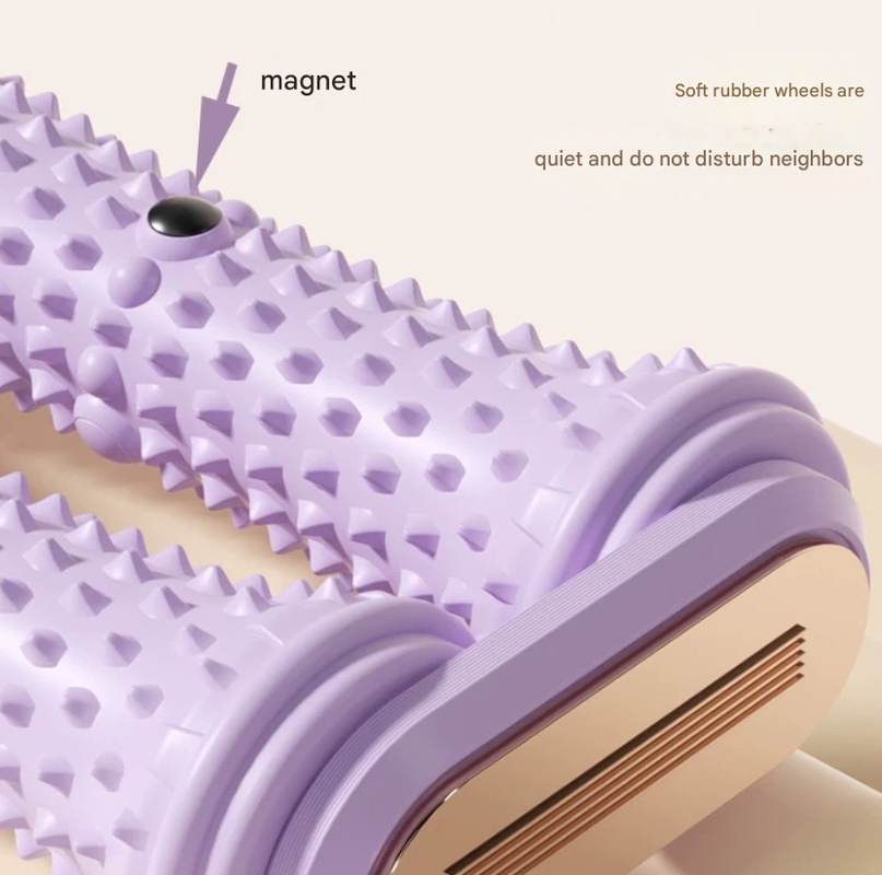 Purple Dual Foot Massager Roller - Therapeutic Deep Tissue Tool for Plantar Fasciitis, Arch Pain Relief & Muscle Relaxation - Image 4
