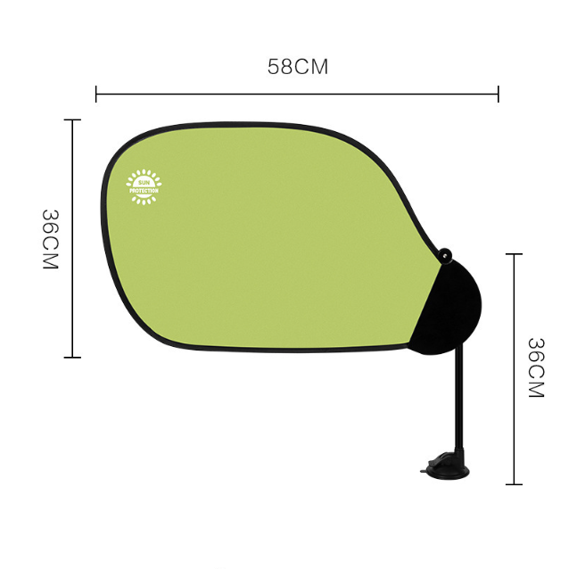 Universal Adjustable Car Window Sunshade - Flexible Arm with Suction Cup for Total Sun & Glare Protection - Image 4