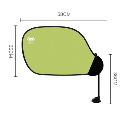 Universal Adjustable Car Window Sunshade - Flexible Arm with Suction Cup for Total Sun & Glare Protection - Image 4