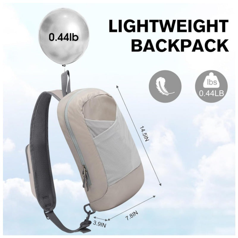 Black Lightweight Crossbody Sling Bag - Versatile Chest Daypack for Hiking, Travel & Daily Use - Image 2