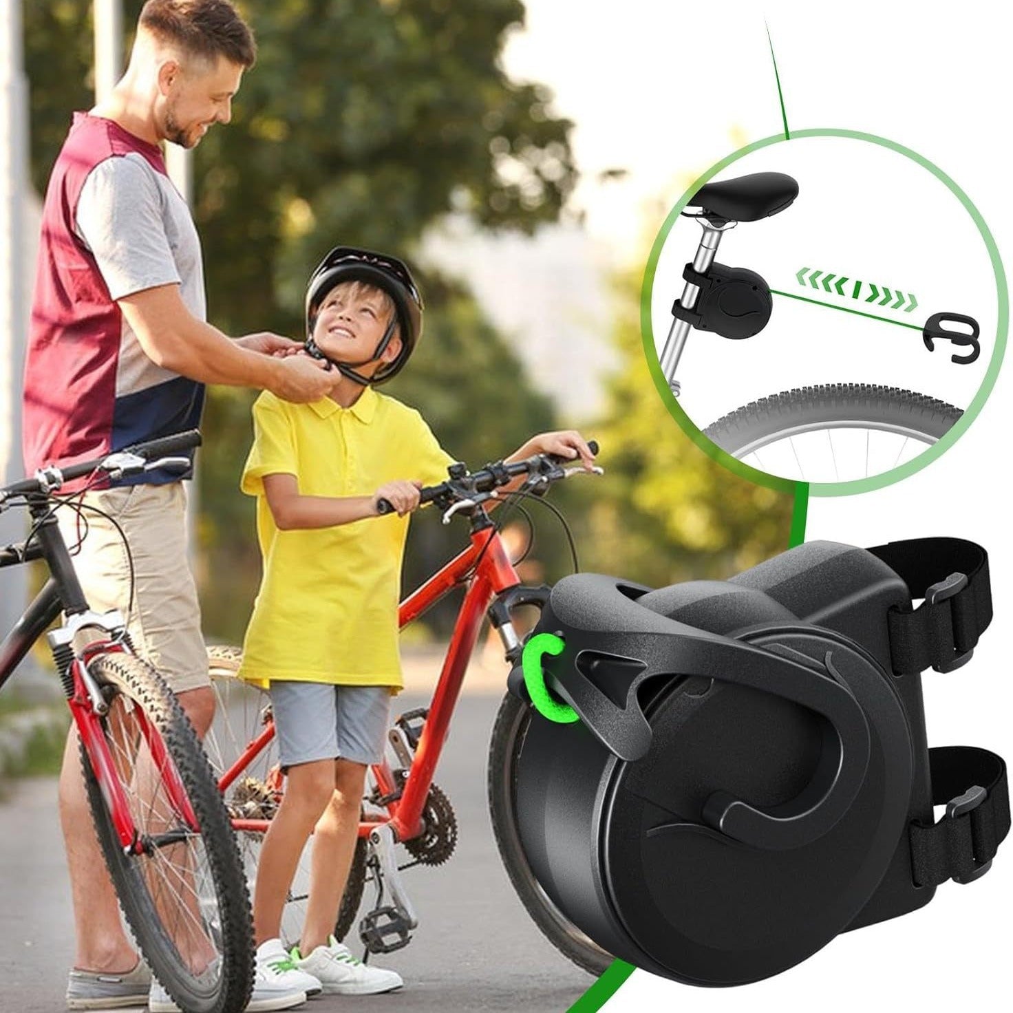 Retractable Bicycle Tow Rope for Kids - Parent-Child Bungee Towing System for Uphill Adventures - Image 4
