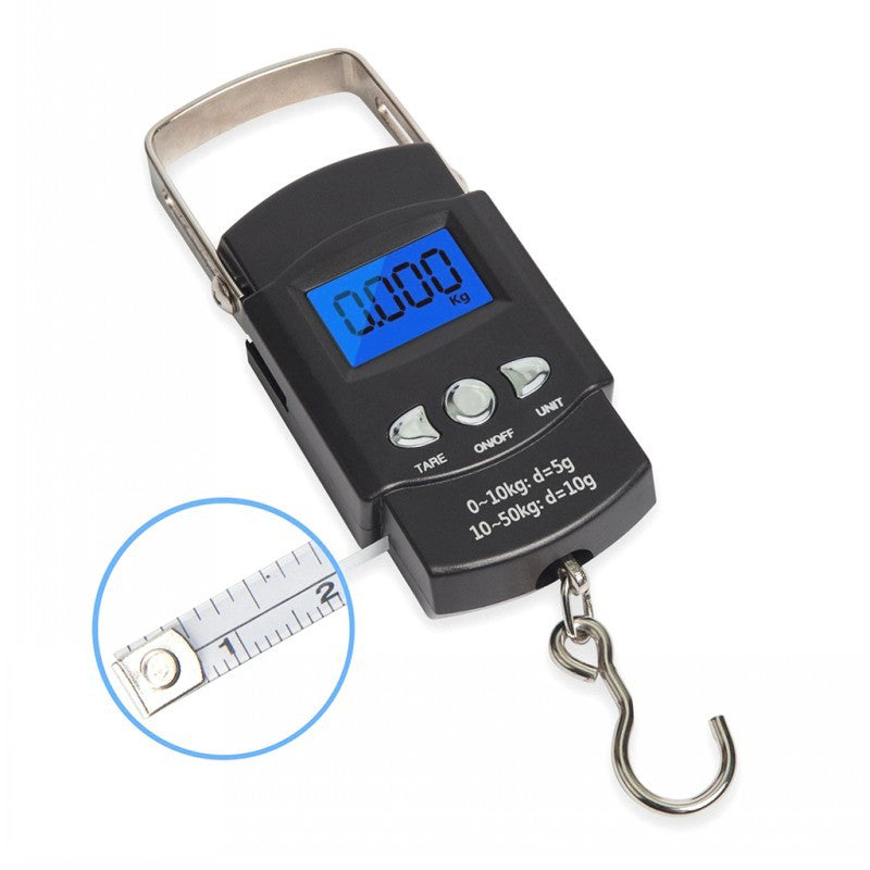 Heavy-Duty Digital Hanging Scale (2-Pack) - 50kg Portable Luggage & Fishing Scale with Backlit LCD - Image 2